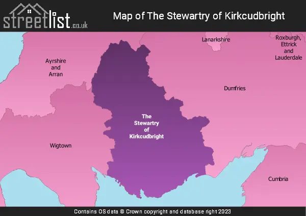 Map of The Stewartry of Kirkcudbright